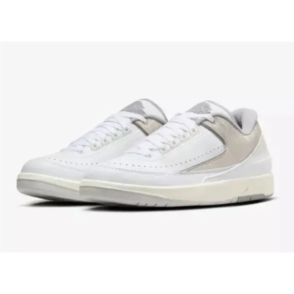 Air Jordan 2 Retro Low Python White Cement Gray Sand Drift DV9956-100 Mens Sz 10